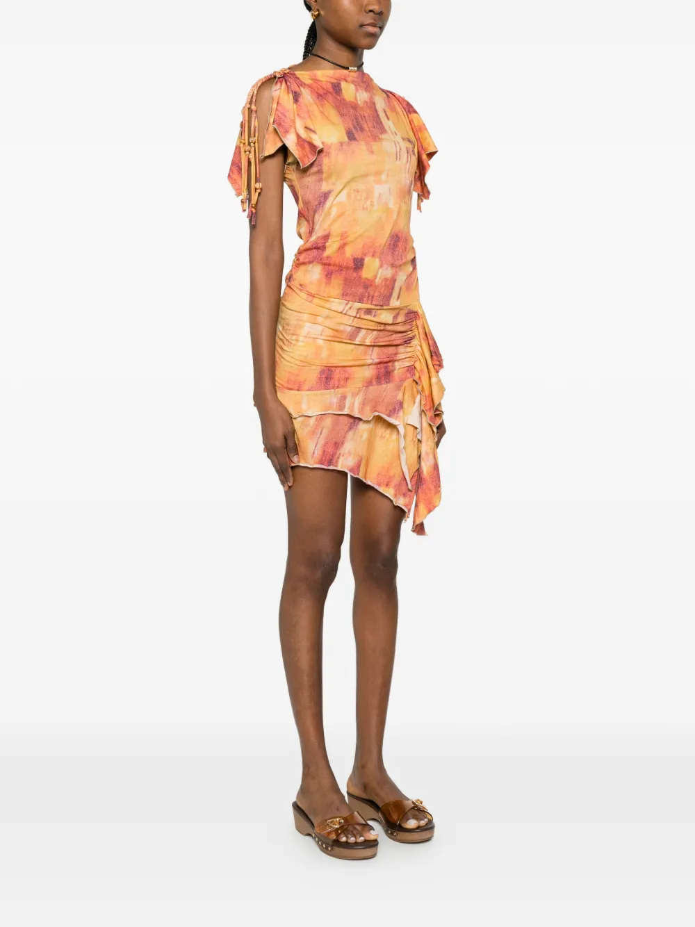 ISABEL MARANT Janick mini-jurk Oranje