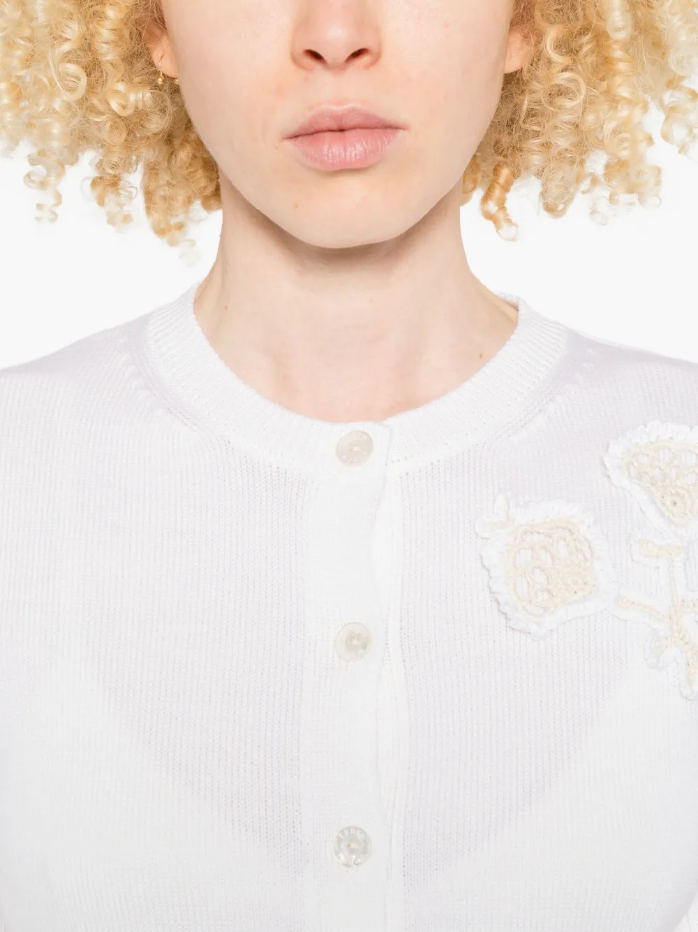 ERDEM Vest met applicatie Wit