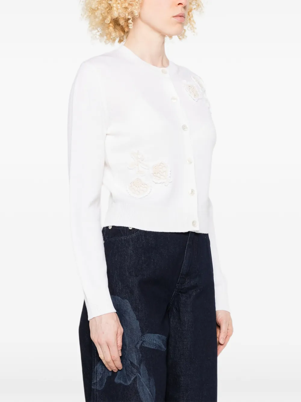 ERDEM Vest met applicatie Wit
