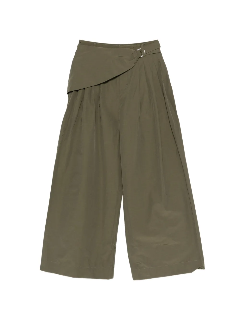 DAMSON MADDER Fabia buckle pleated trousers - Verde