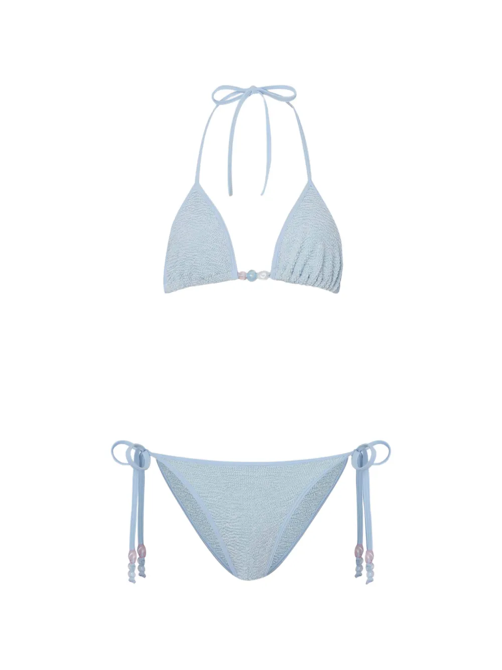 Hunza G Bikini Gina con perline - Blu