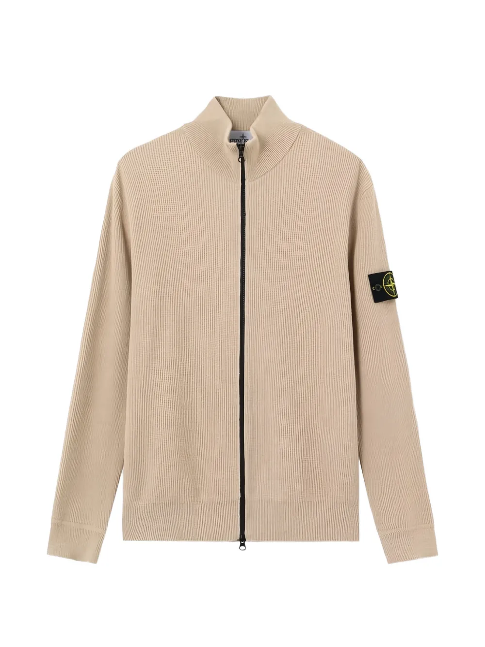 Stone Island zip-up knitted cardigan - Toni neutri