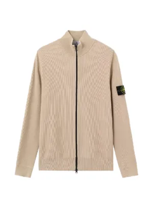 Stone Island ジップアップ リブカーディガン | グリーン | FARFETCH JP