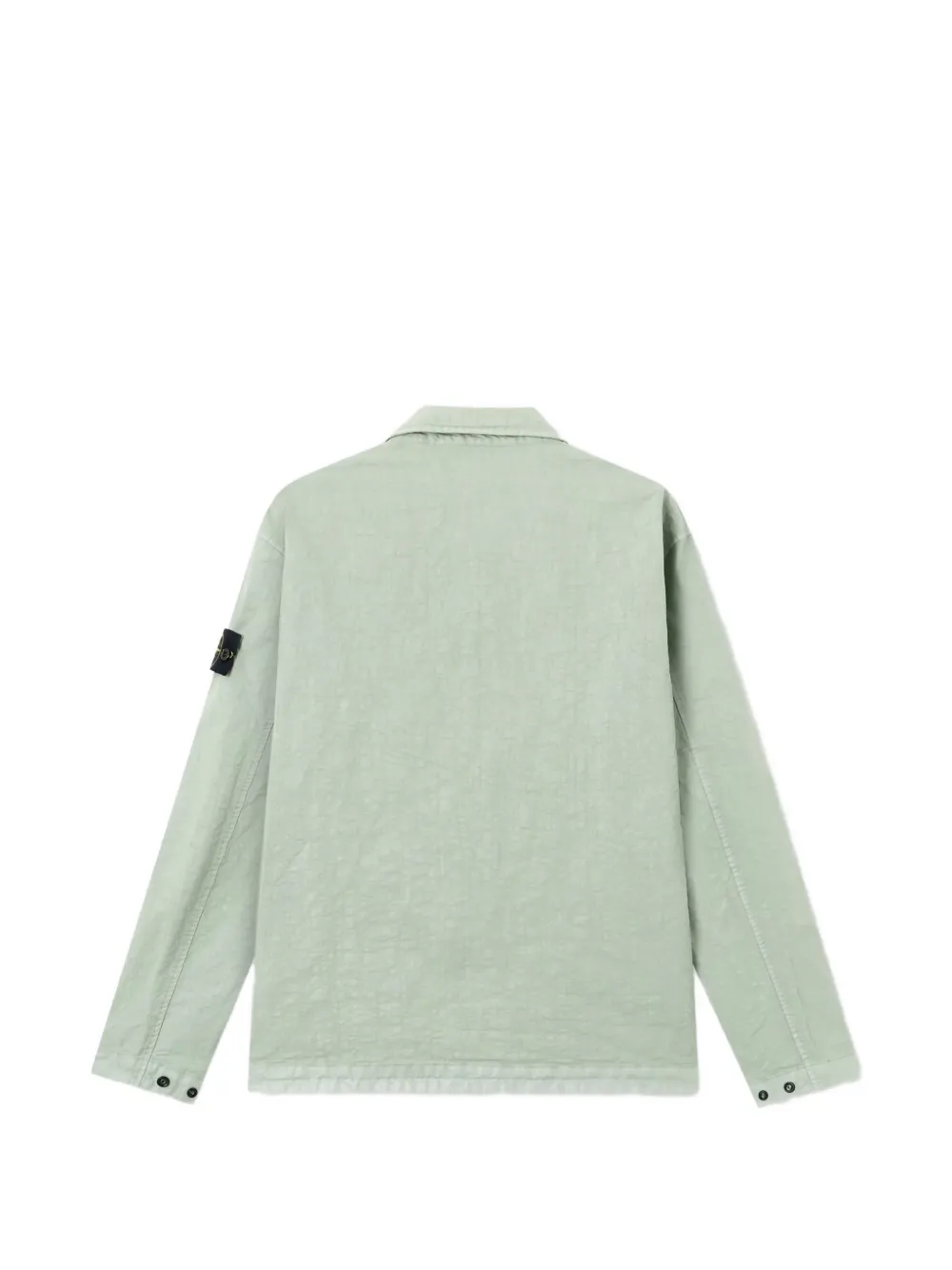 Stone Island logo-patch shirt - Groen