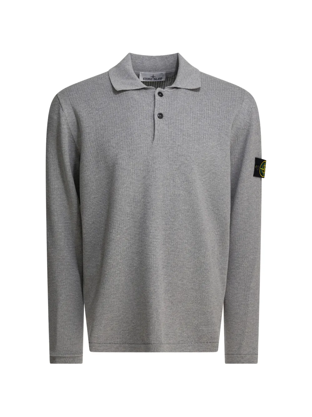 Stone Island long-sleeve polo shirt - Grau