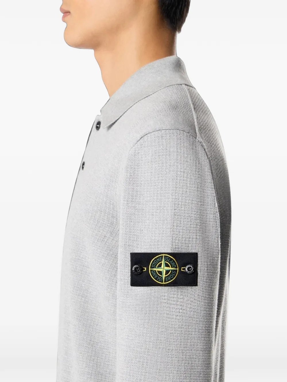 Stone Island Poloshirt van biologisch katoen Grijs