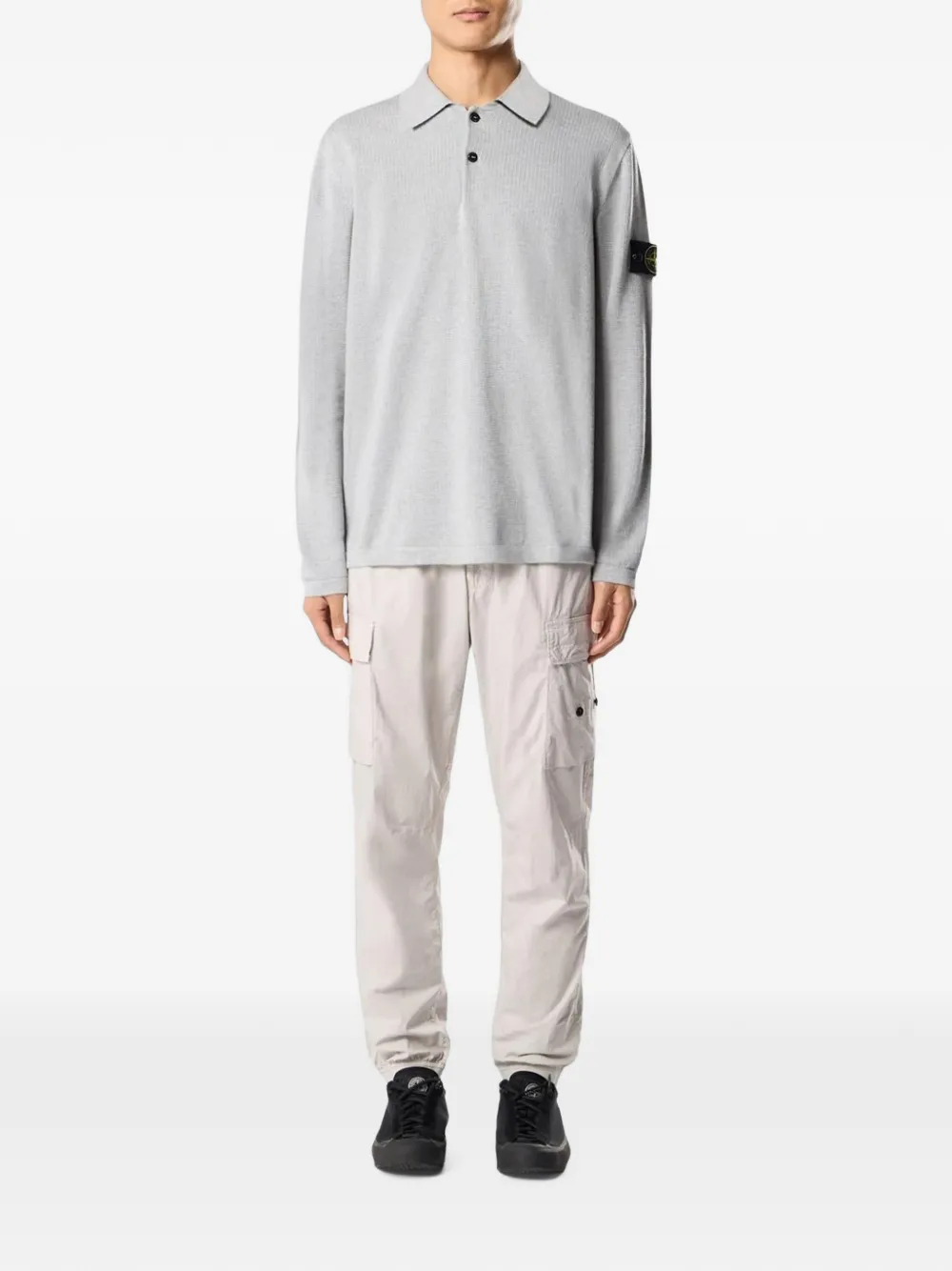 Stone Island Poloshirt van biologisch katoen Grijs