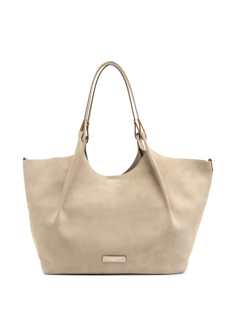 GIANNI CHIARINI Dua pleated-effect tote bag - Toni neutri