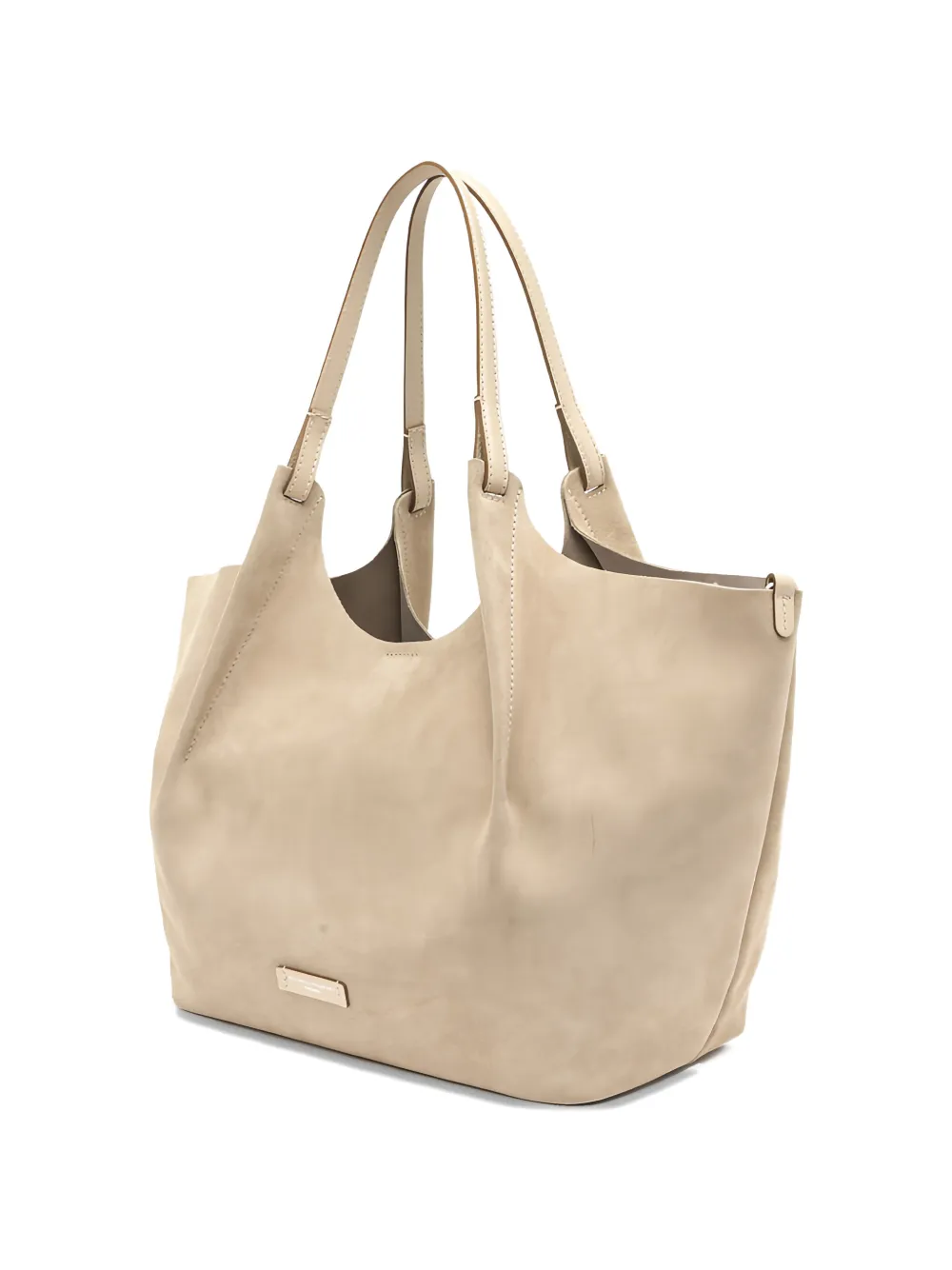 GIANNI CHIARINI Dua pleated-effect tote bag - Beige