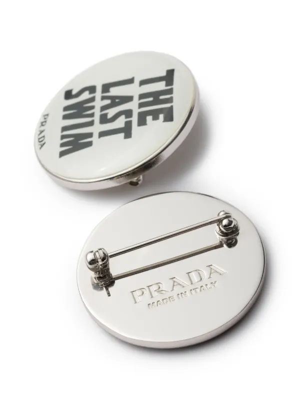 Prada ロゴ ピン 2個組 | ブラック | FARFETCH JP