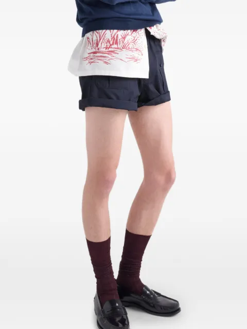 Prada bermudas cargo con cinturilla elástica