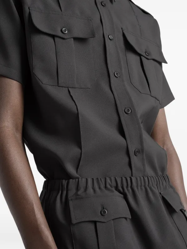 Prada elasticated-waist Cargo Shorts | Grey | FARFETCH