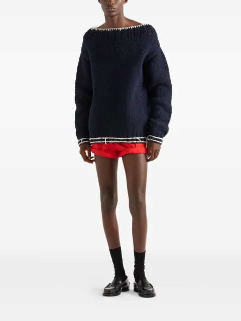 Prada elasticated-waist cargo shorts