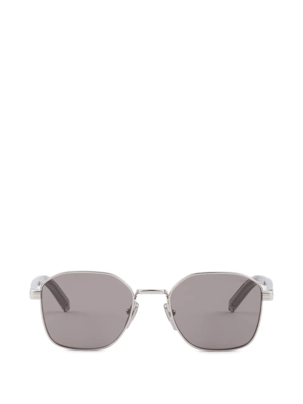 Prada Eyewear metal plaque sunglasses - Argento