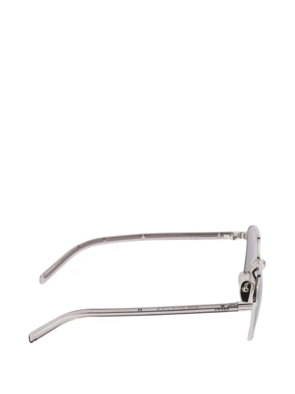 Prada Eyewear ヘキサゴンフレーム サングラス | シルバートーン