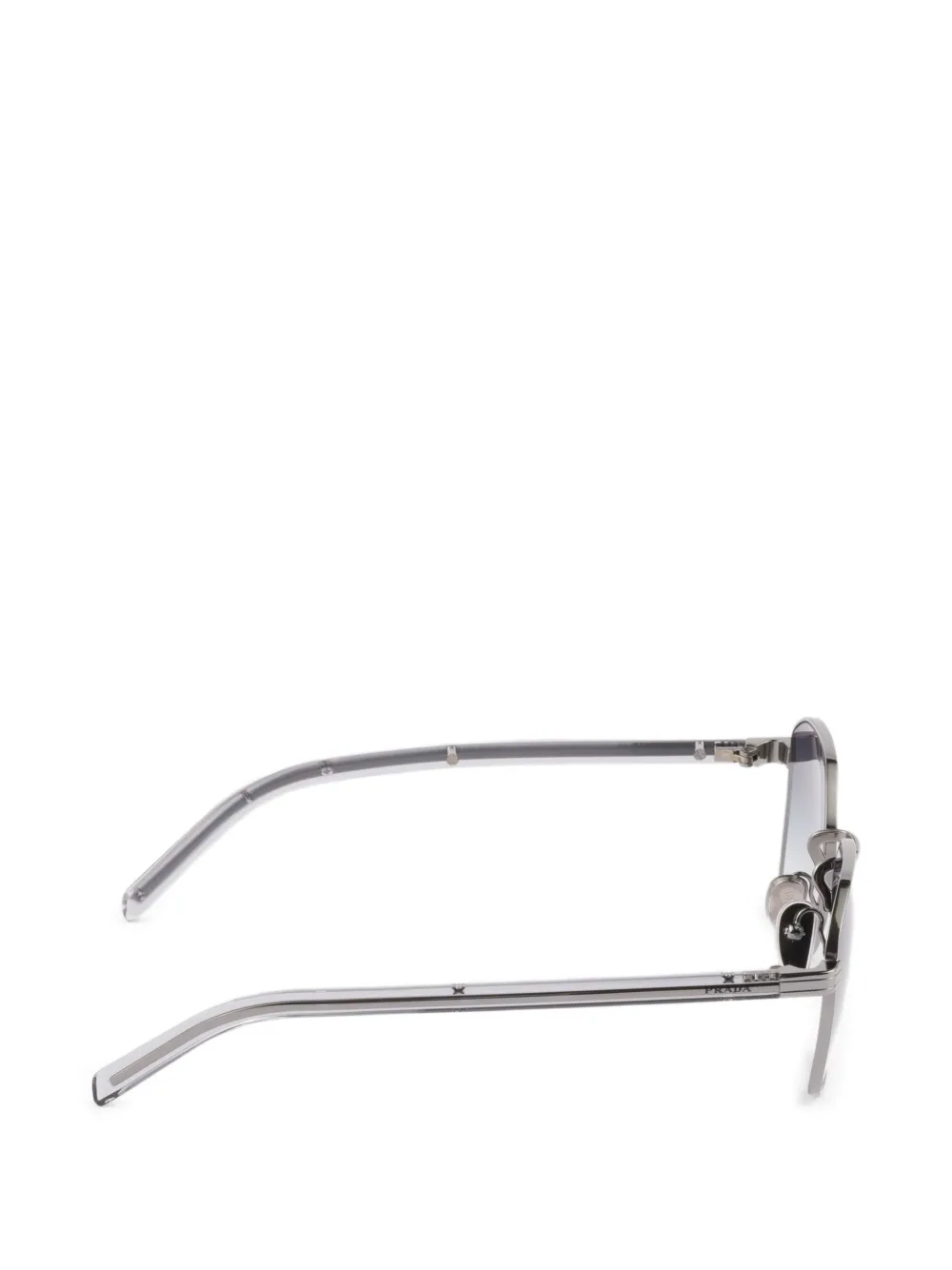 Prada Eyewear Zonnebril met zeshoekig montuur Grijs