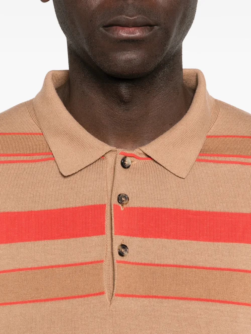 JW Anderson Gestreept poloshirt Beige