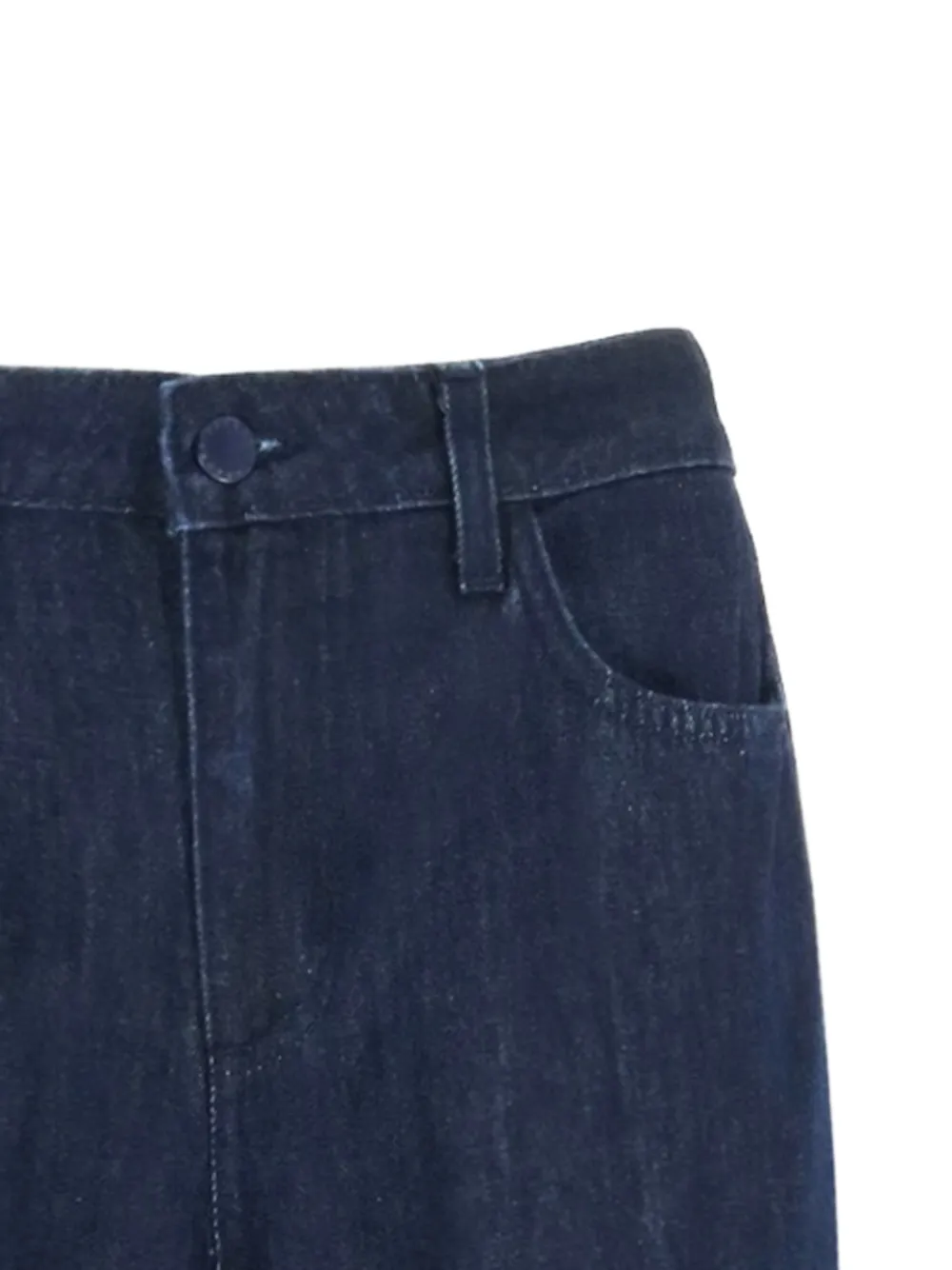 L'Agence Clayton high waist jeans met wijde pijpen Blauw