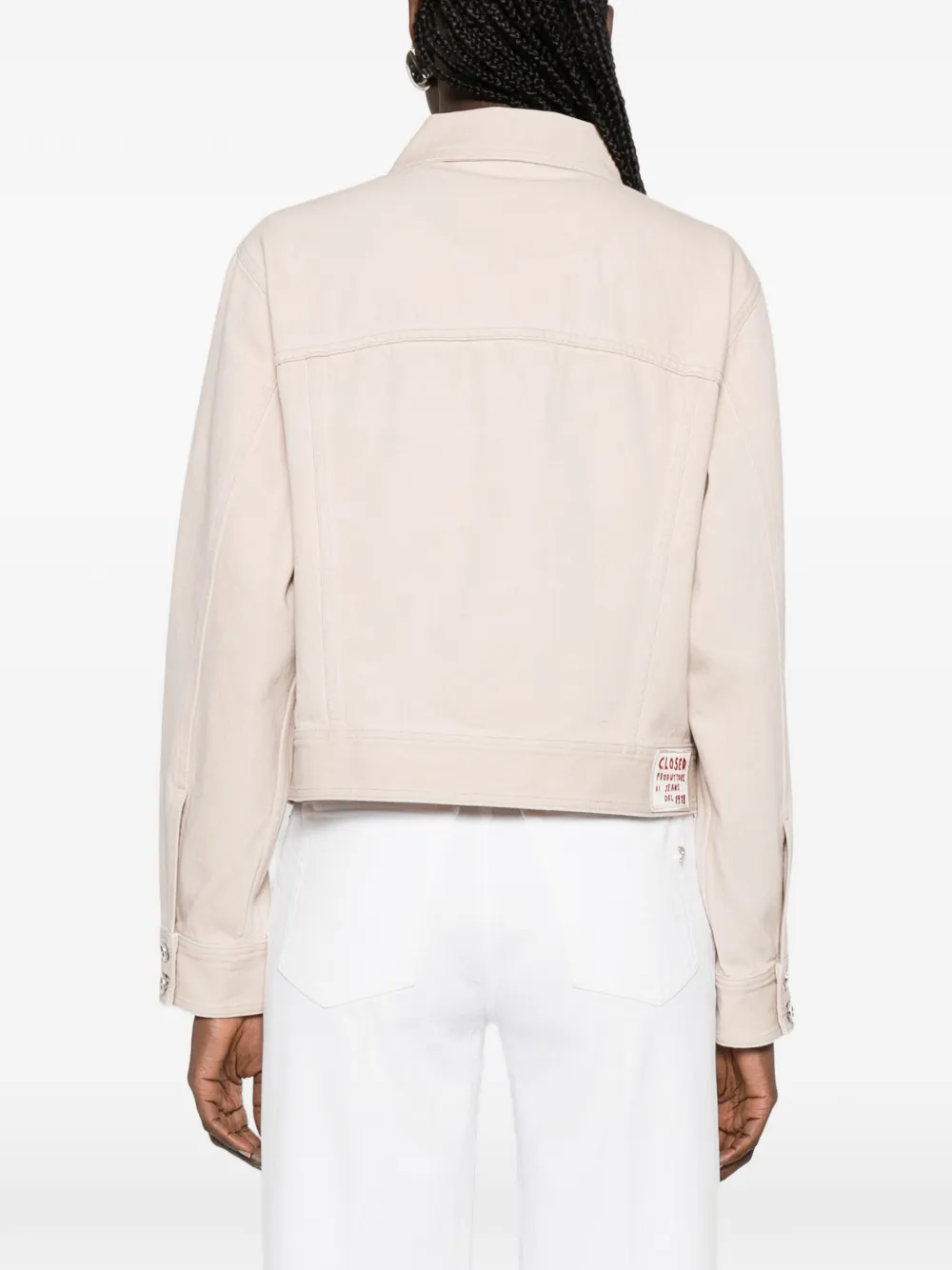 Closed Jack met zak met knoopsluiting Beige