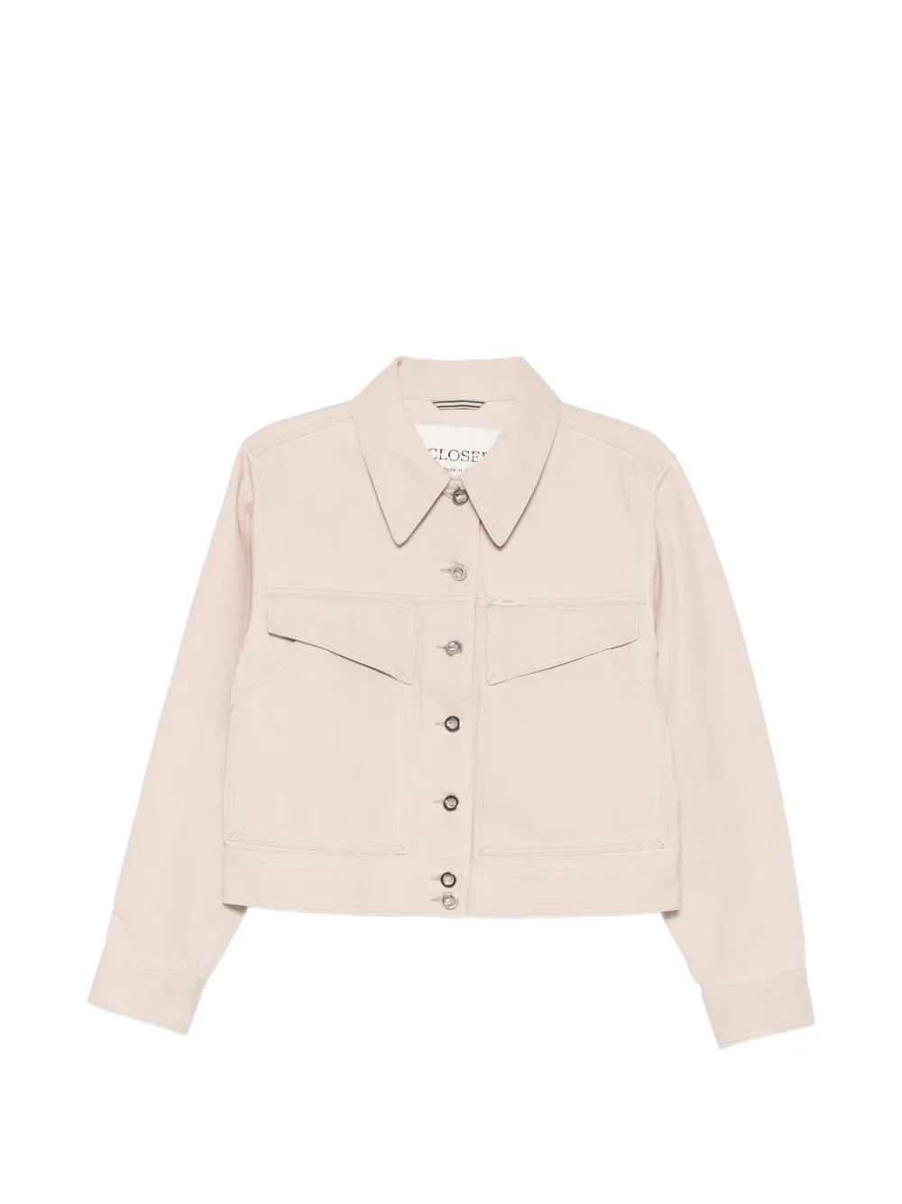 Closed button-fastening pocket jacket - Toni neutri