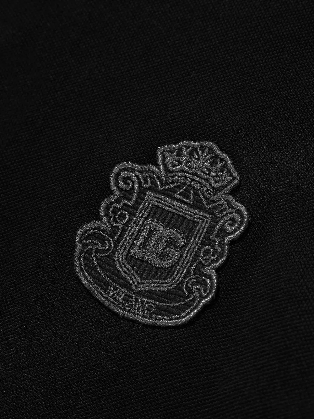 Dolce & Gabbana Kids Poloshirt met geborduurd logo Zwart