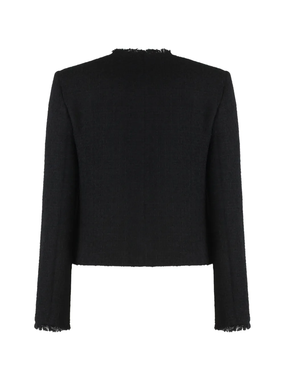  Weekend Max Mara Button-fastening Crew Neck Jacket - Black 