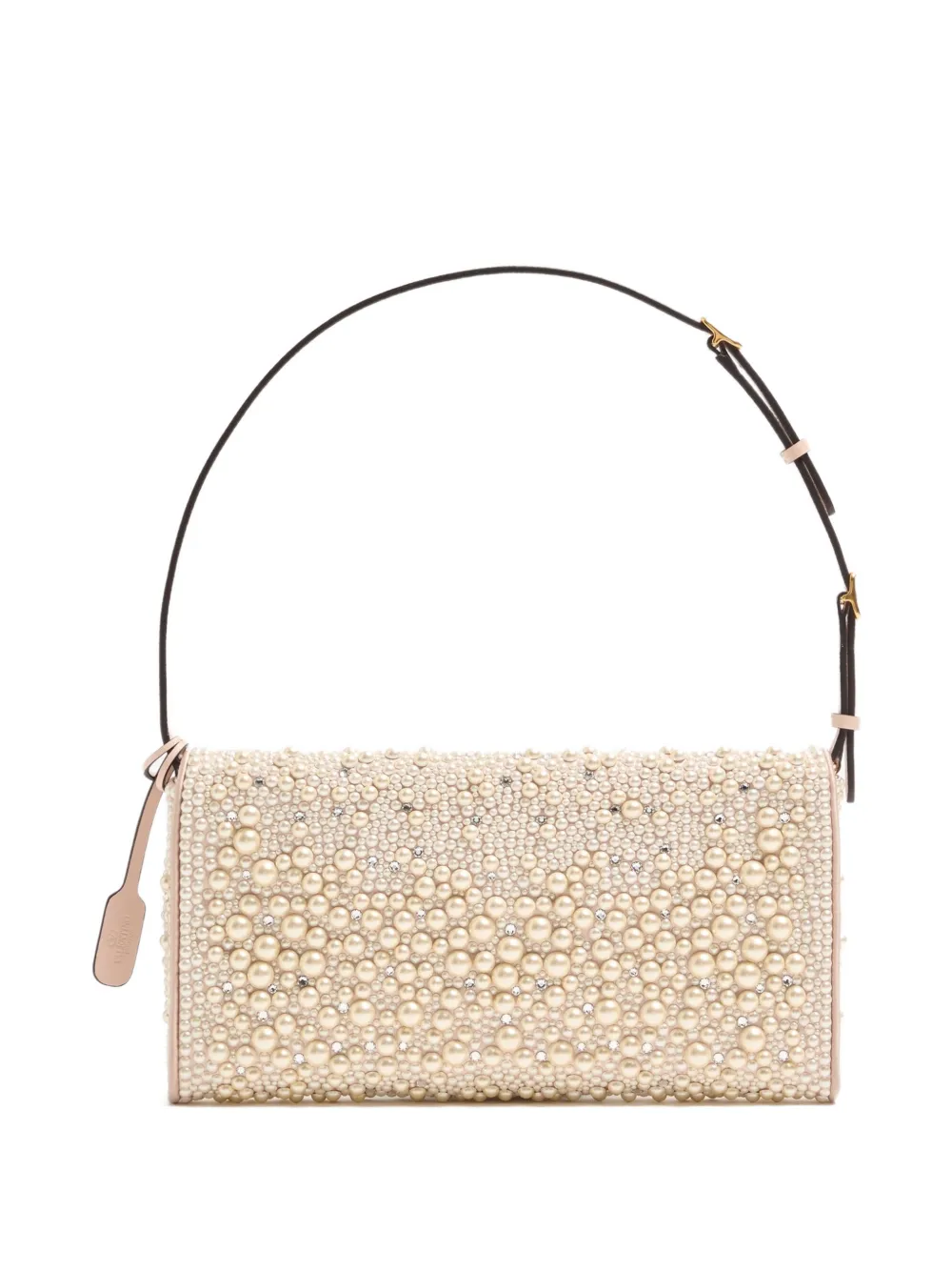 Valentino Garavani Kleine DeVain schoudertas Beige