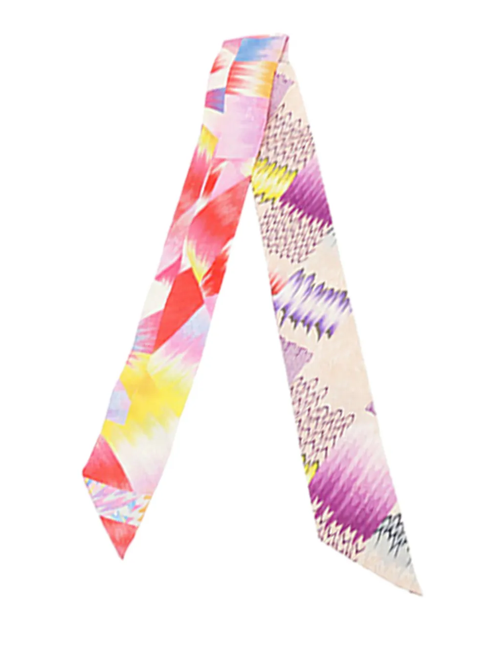Hermès Pre-Owned 2022 Ex Libris Kyoto Marble Silk Twilly Scarf scarves - Multicolore