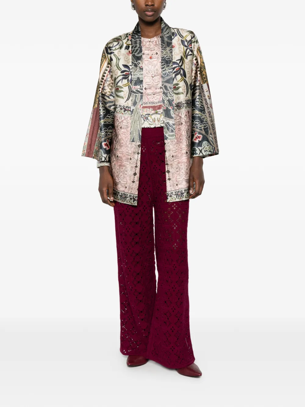  Hui Milano Floral-printed Jacket - Neutrals 
