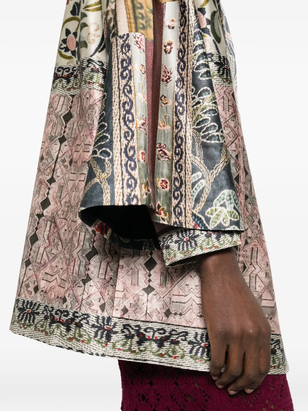 HUI MILANO Jack met bloemenprint Beige