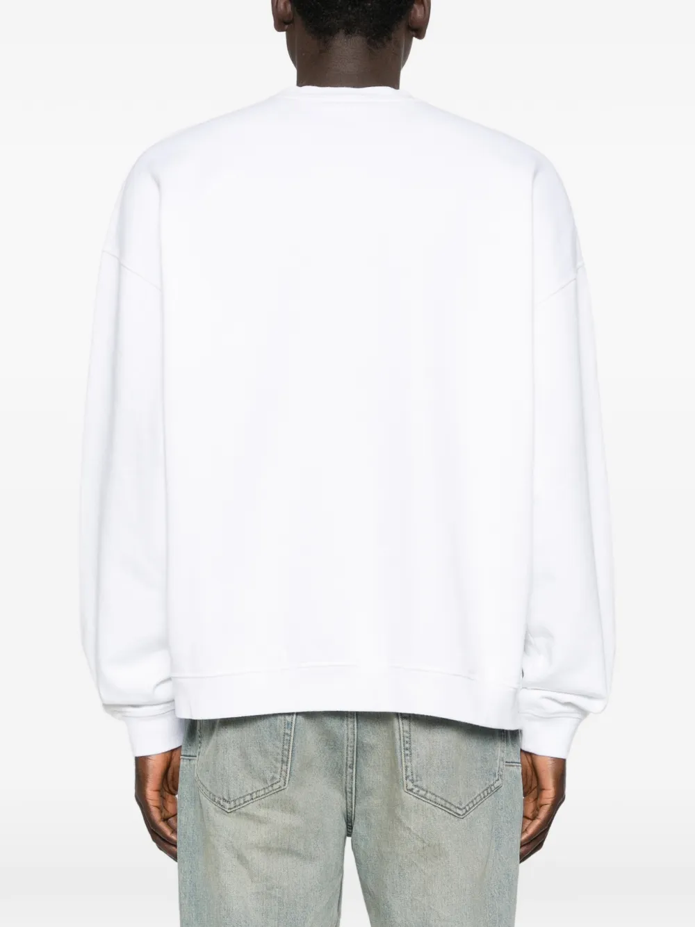 DSQUARED2 Sweater met geborduurd logo Wit