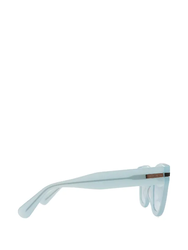 AMIRI Logo square-frame Sunglasses | Blue | FARFETCH
