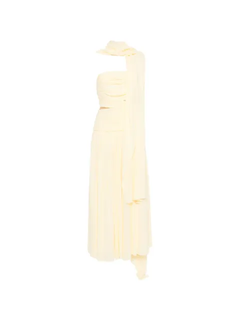 Self-Portrait strapless maxi dress