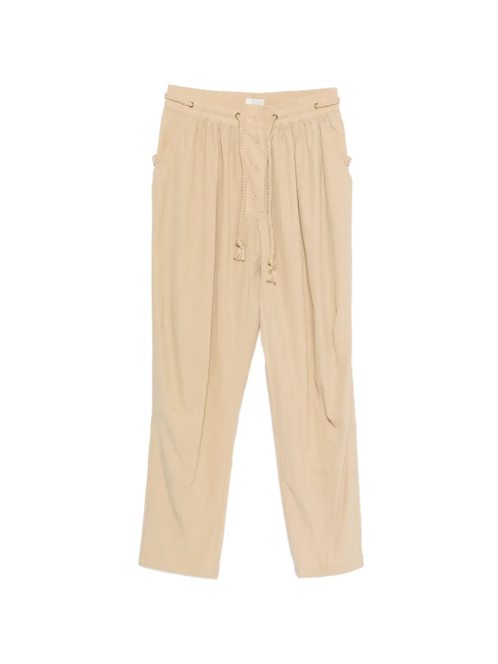 ISABEL MARANT Falcona straight-leg trousers - Toni neutri