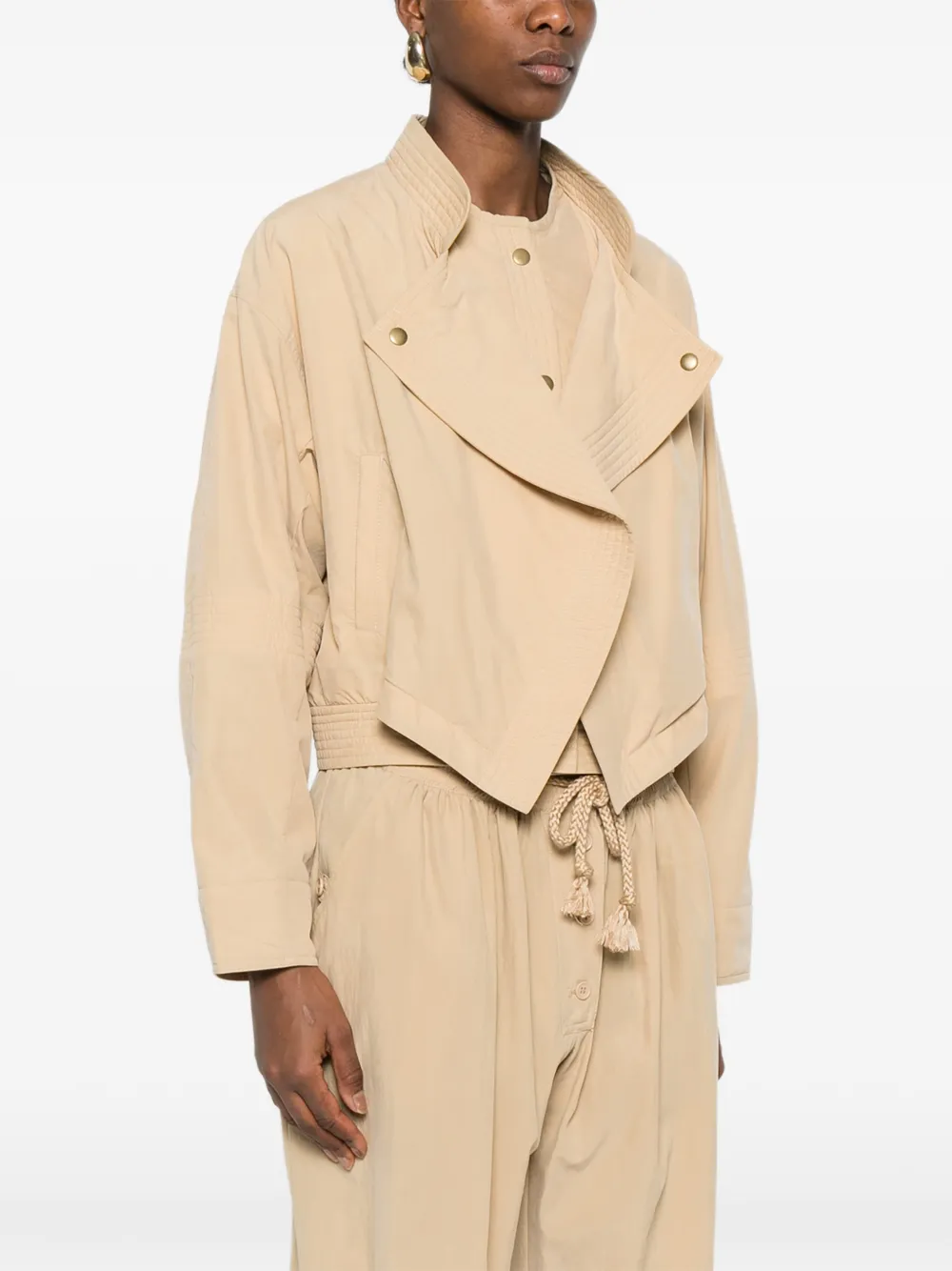  Isabel Marant Tricia Buttoned Jacket - Neutrals 