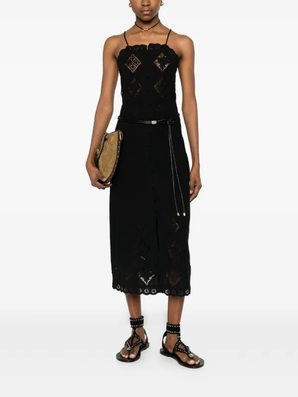 red rhinestone dress Halter Backless Maxi stylish woman Elevate your evening ensemble Wood Options:Cherry Clothing: Dresses: 'Persephone' Black