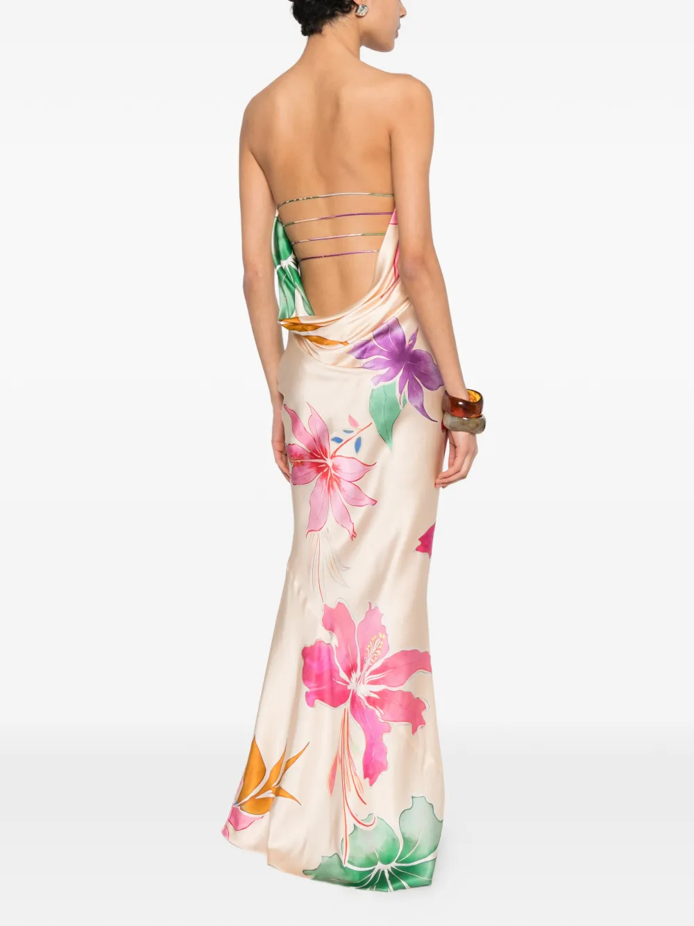  Retrofete Floral Maxi Dress - Neutrals 