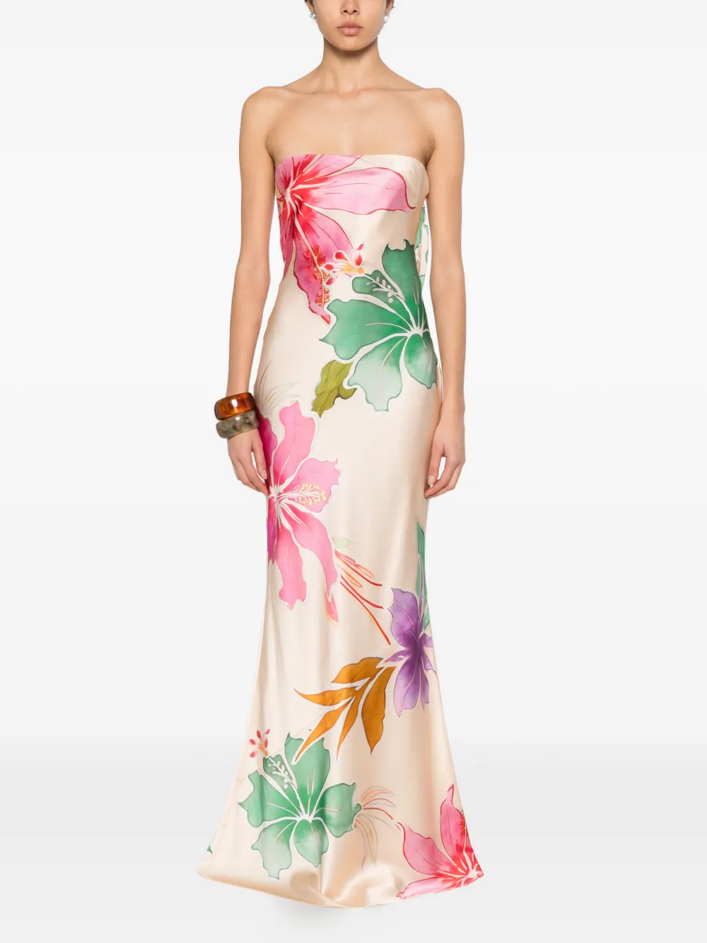  Retrofete Floral Maxi Dress - Neutrals 