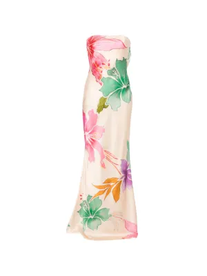 pinko floral print maxi dress Pinko Floral Long Sleeve Maxi Dress US 4
