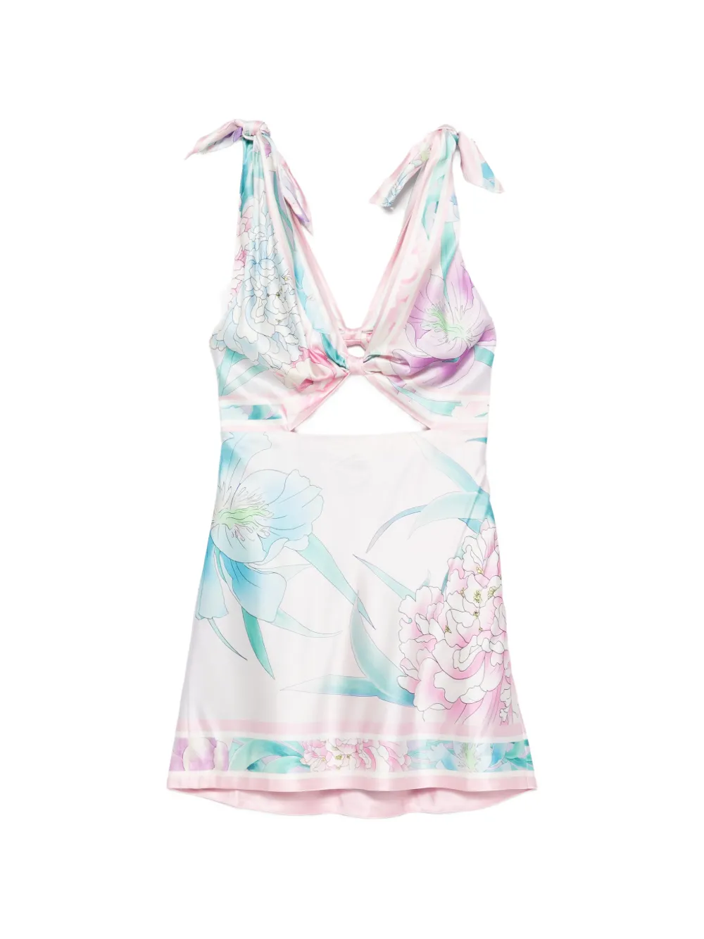 Retrofete Icelyn floral-print mini dress - Bianco
