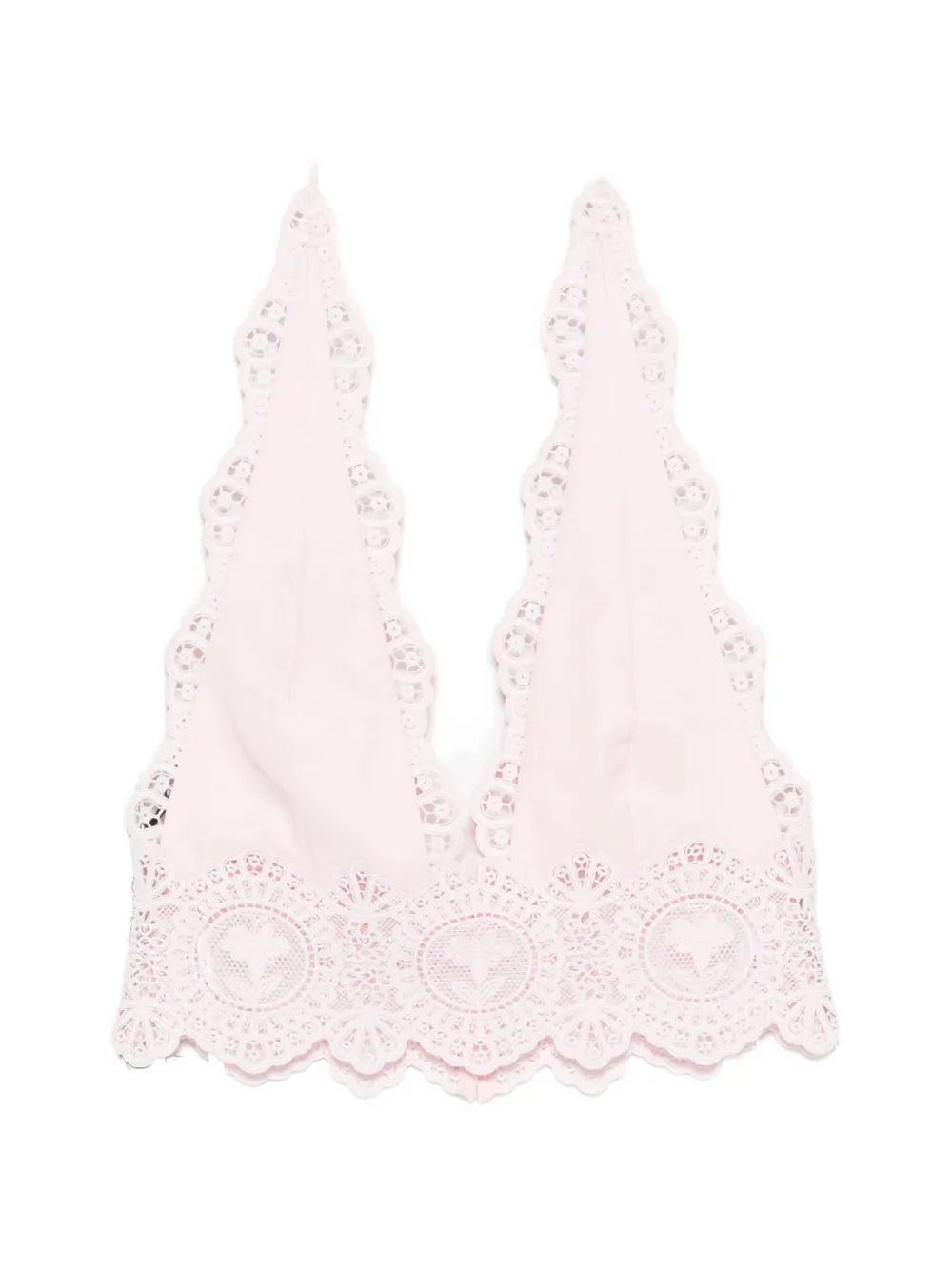 Retroféte Kismet Lace-trim Top In Pink