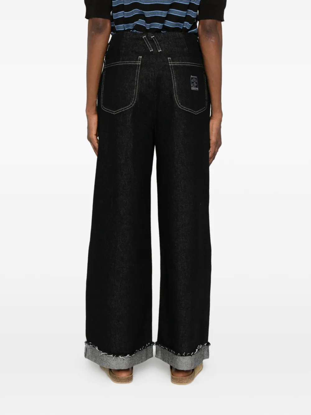 DAMSON MADDER Pascal ruimvallende jeans Zwart