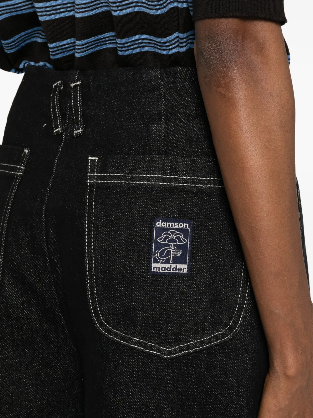 DAMSON MADDER Pascal ruimvallende jeans Zwart