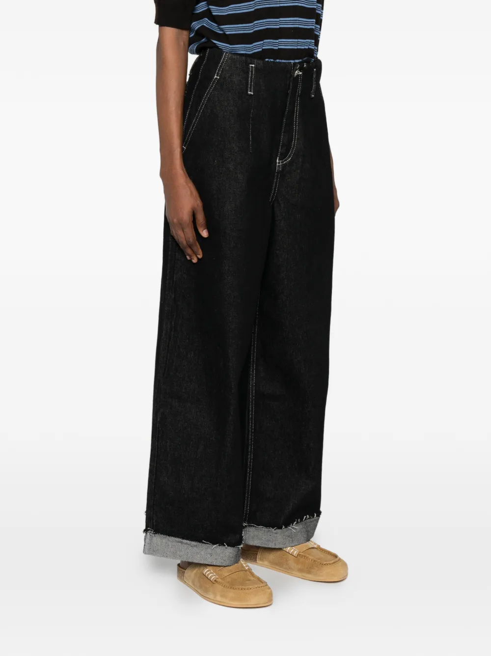 DAMSON MADDER Pascal ruimvallende jeans Zwart