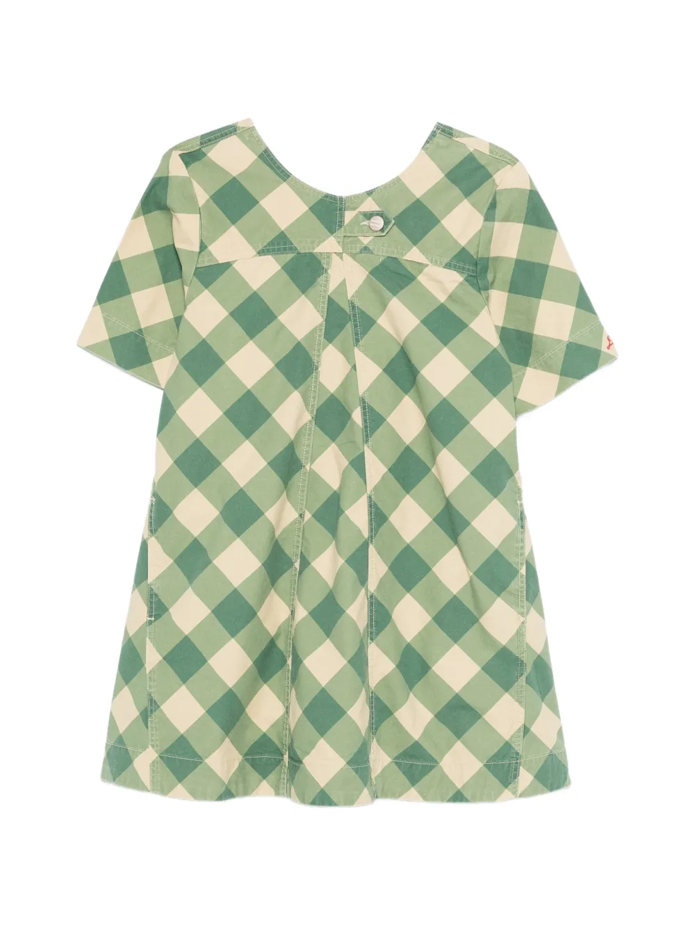 DAMSON MADDER Bridget gingham mini dress - Verde