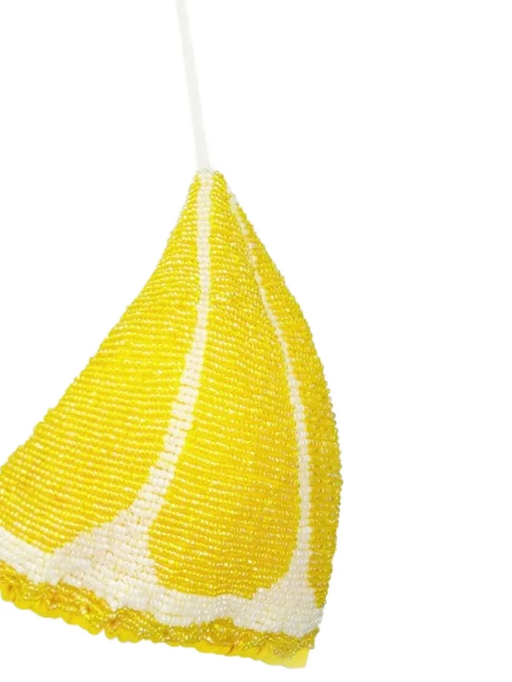  Leslie Amon Top De Bikini Lemon Slice Con Cuentas - Amarillo 