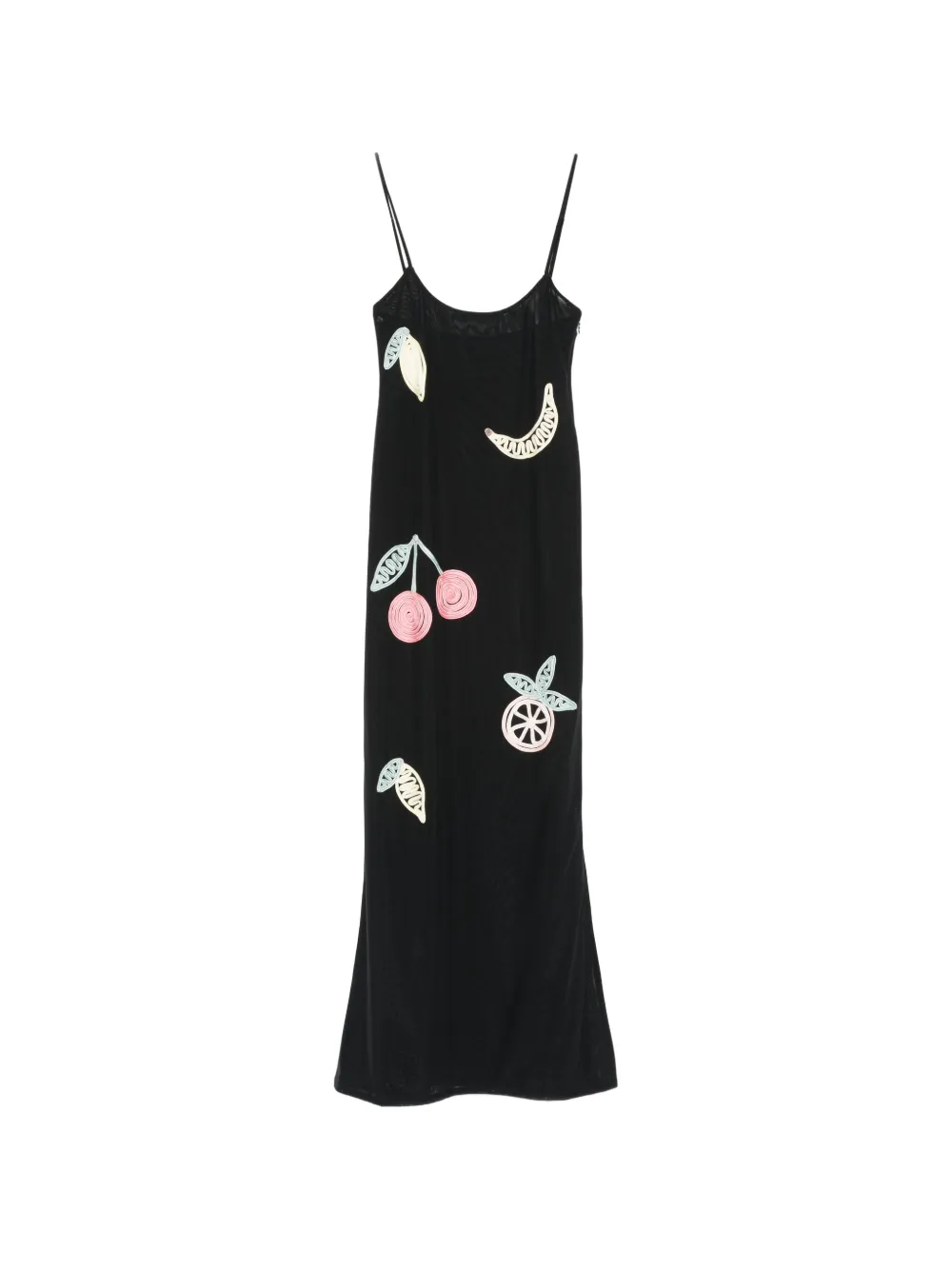 Leslie Amon Fruit Punchmaxi slip dress - Schwarz