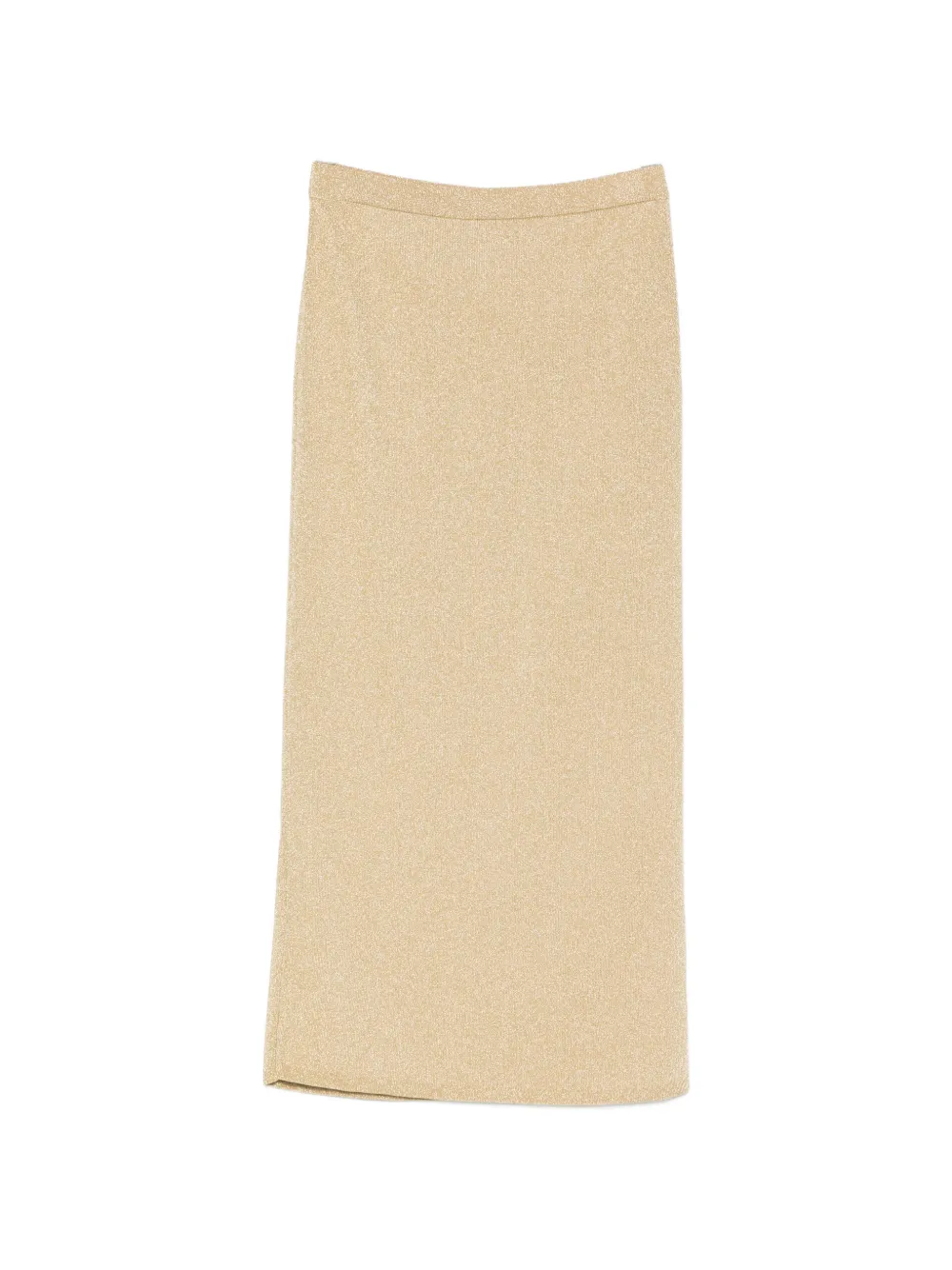 Leslie Amon straight-hem midi skirt - Oro