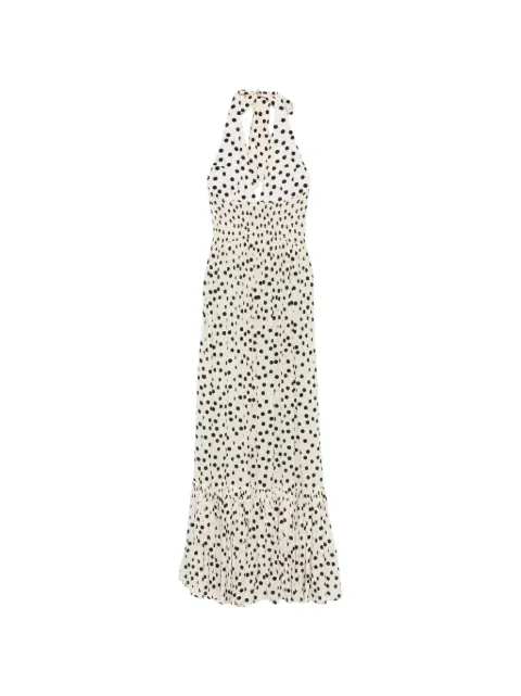 Leslie Amon polka-dot maxi dress