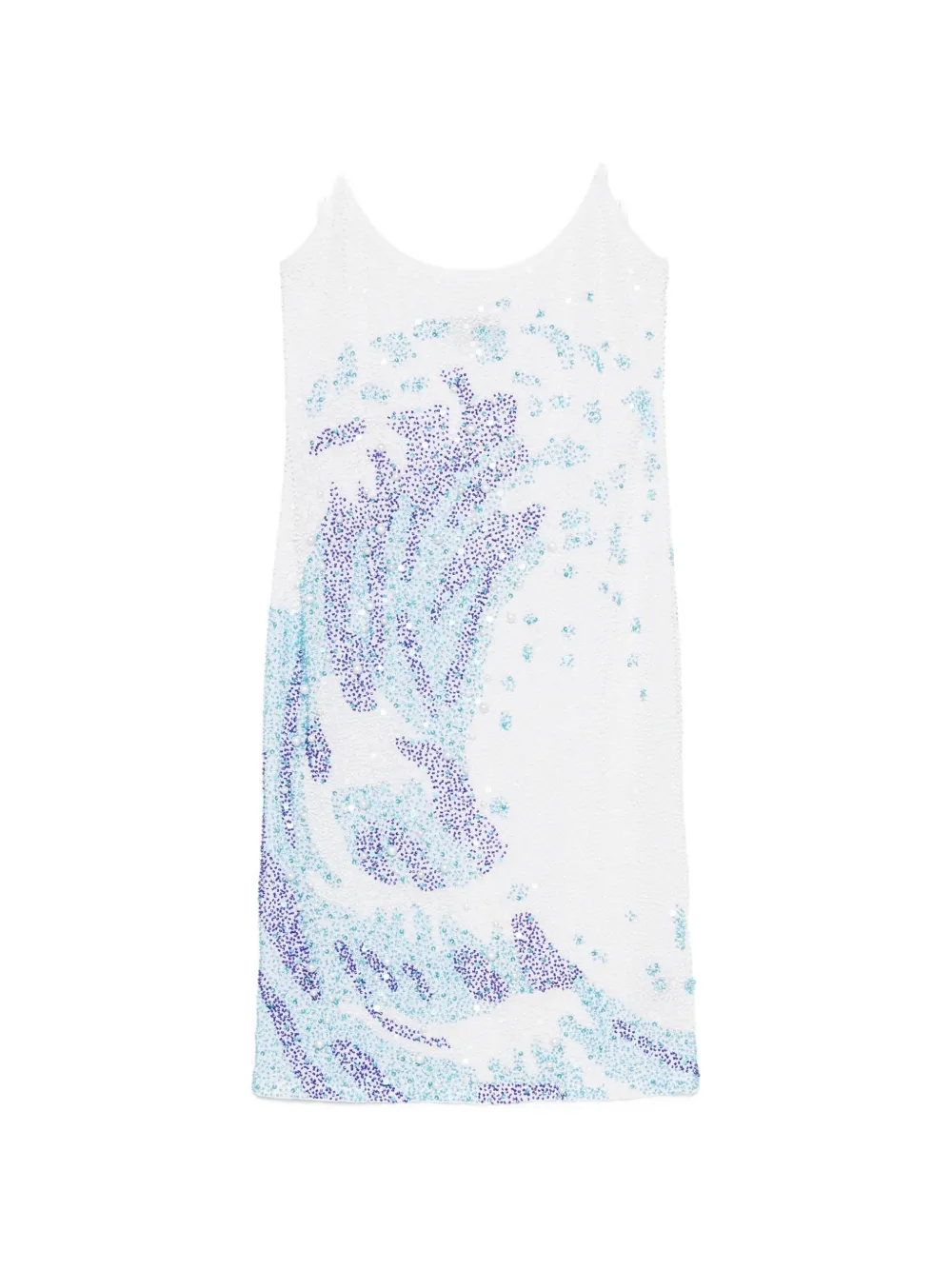 Leslie Amon sequin-embellished La Surf dress - White